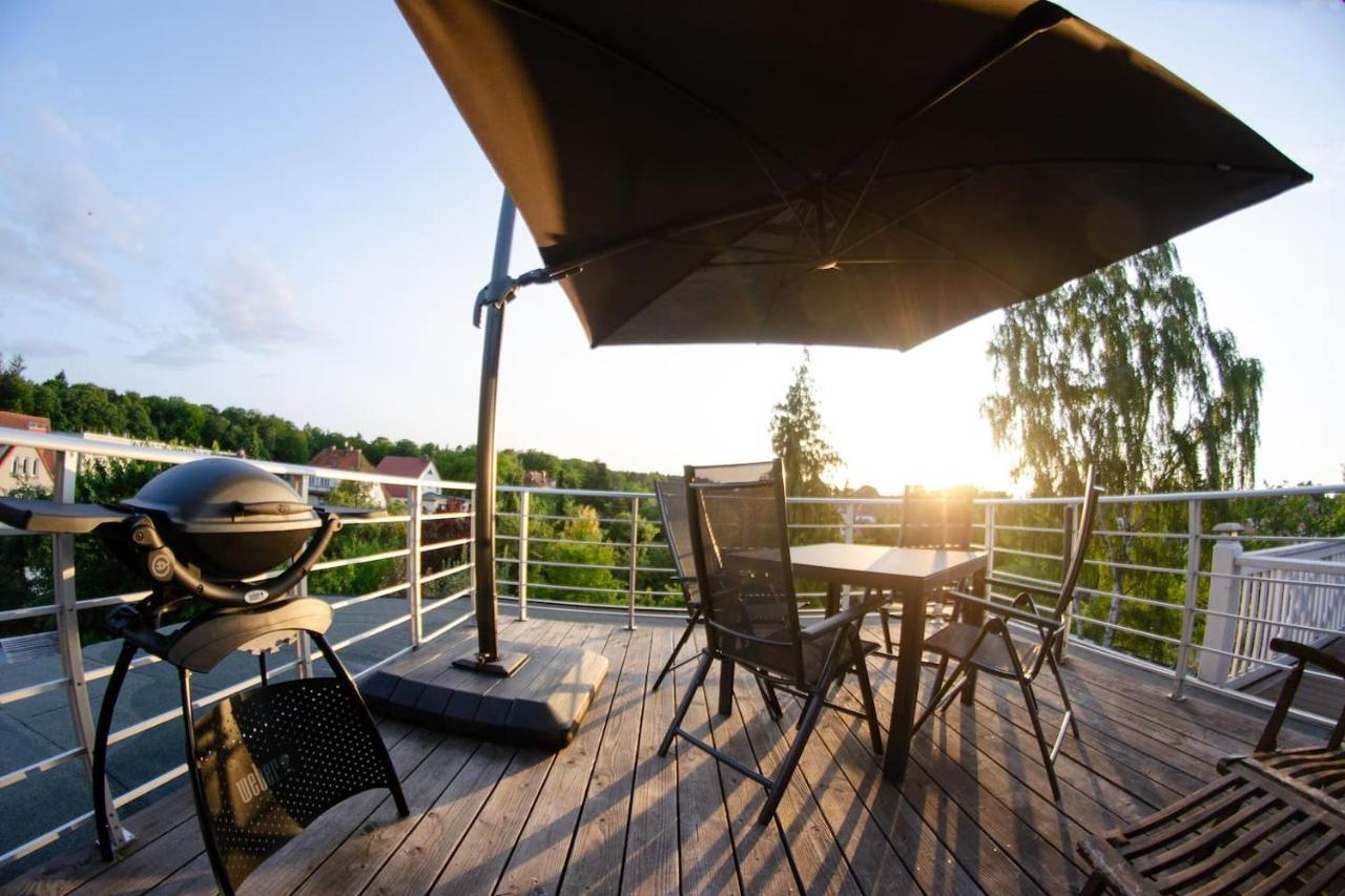 ロストックWeitblick-Loft Mit Terrasseアパートメント エクステリア 写真